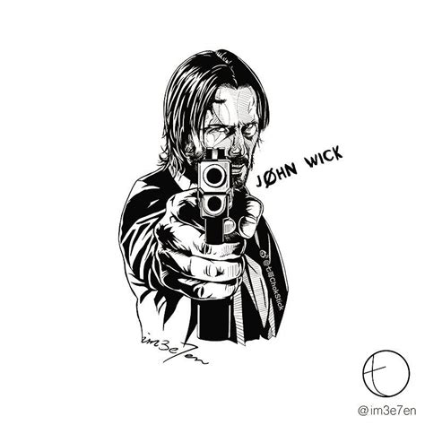 By Im3e7en John Wick The Man With A Pencil John Wick Tattoo