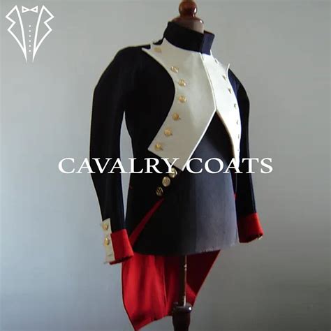 New Men Navy Blue Wool Military Tailcoat Napoleonic Uniforms Etsy