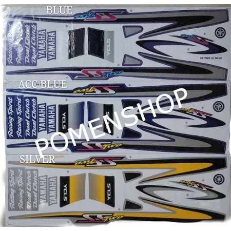 Yamaha Ss Two Body Sticker Badan Strike Stripe Stiker Shopee Malaysia