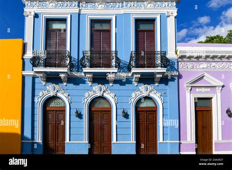 Colonial Architecture Merida Mexico Stock Photo Alamy