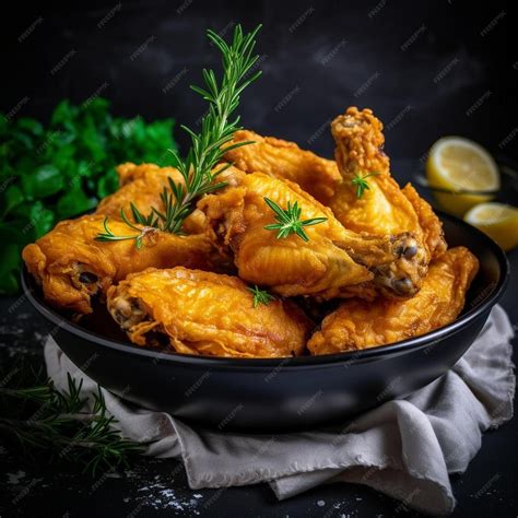 Premium Ai Image Fried Chicken Wings In Batter