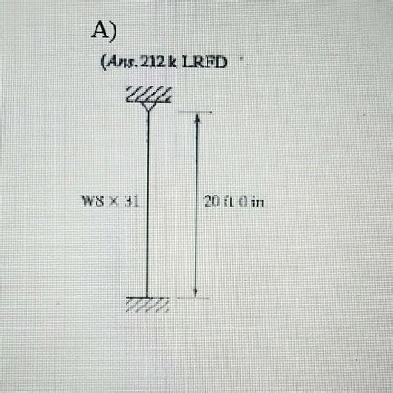 Solved Determine The LRFD Design Strength Using The AISC Chegg