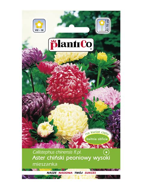 Aster Chi Ski Wysoki Peoniowy Mix G Plantico Firmowy Sklep Z Nasionami