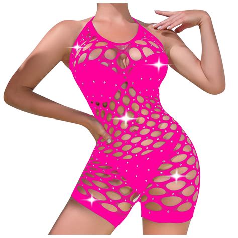 Elainilye Fashion Women Lingerie Bodysuit High Elasticity Hollow Iron