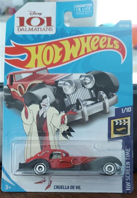 Hot Wheels Dalmations Cruella De Vil Car Nip Etsy