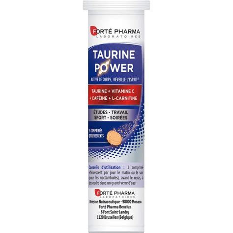 Forte Pharma Energie Taurine Power Comprimes Effervescants