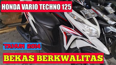 Review Honda Vario Techno 125 Tahun 2014 YouTube