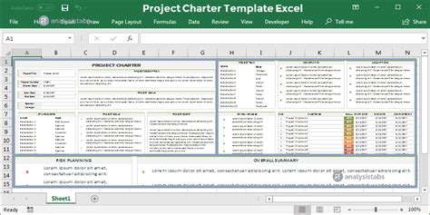 Template Project Charter Excel - prntbl.concejomunicipaldechinu.gov.co