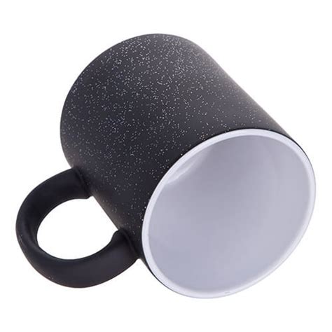 Magic Mug Ml Black Matte With Glitter For Sublimation Black Mugs