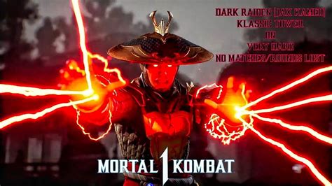 Mortal Kombat 1 Dark Raiden Jax Kameo Klassic Tower On Very Hard No Matchesrounds Lost