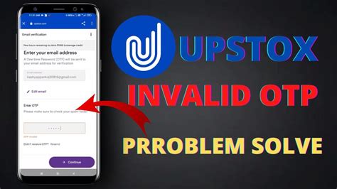 How To Solve The Issue Of Invalid Otp Problem In Upstox Invalid Otp