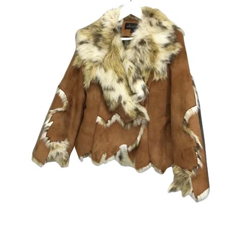 Other Womens Size S Faux Fur Brown Jackets