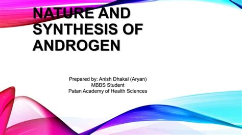 Synthesis Of Androgens Ppt