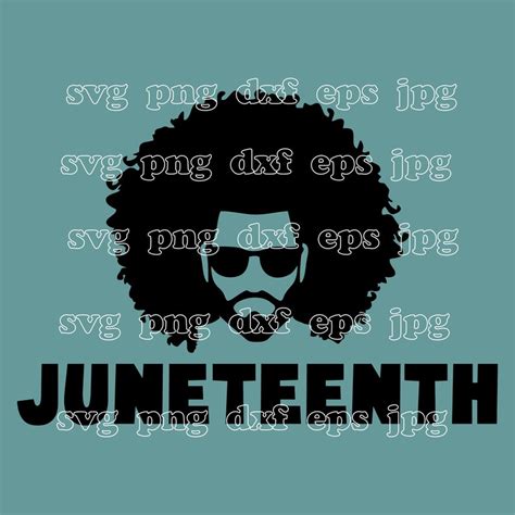 Juneteenth Svg Afro Man Afro Woman Svg Black King Svg Afro Etsy