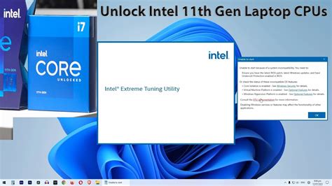 Unlock Intel 11th Gen Laptop CPU 11800H /11400H with Intel Extreme ...