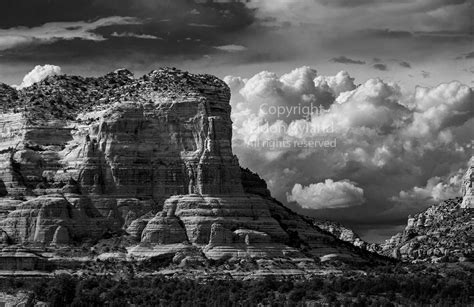 Courthouse Butte Sedona Scenic Southwest Landscape Photography Black And White Photography Fine