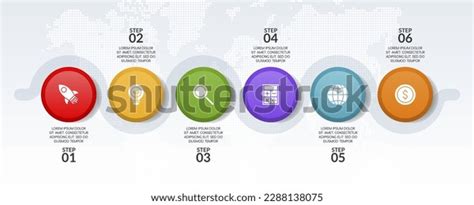 6 Steps Flow Chart Infographics Design Stock Vector Royalty Free 2288138075 Shutterstock