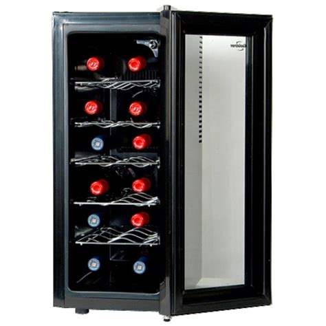 Koolatron 12 Bottle Slim Wine Cooler Black Wc12ca Wine Cooler Wine Bottle Wine Cellar