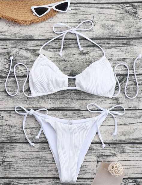 TEXTURED BIKINI Women S Fashion Swimwear Bikinis Swimsuits On Carousell