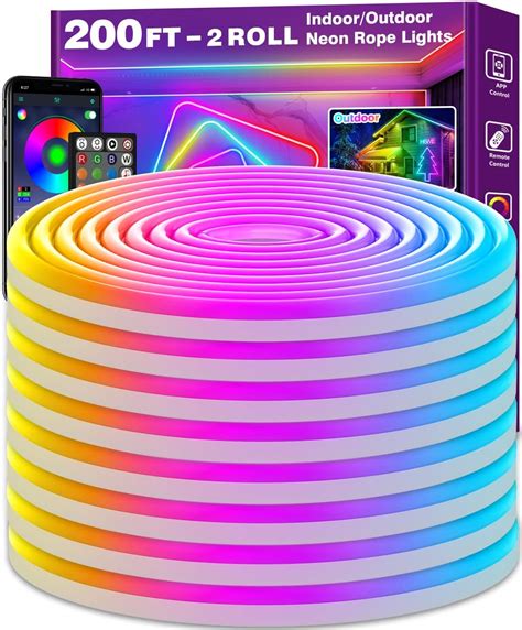 Amazon Ailbton Led Neon Rope Lights Ft Control With App Remote