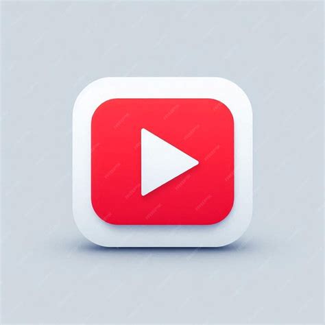 Youtube 3d Logo Premium Ai Generated Image