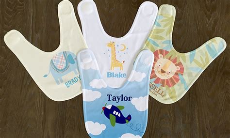 Up to 53% Off Personalized Baby Bibs | Groupon