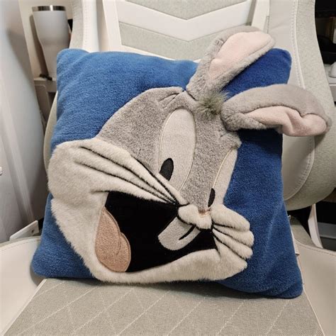 1998 Bugs Bunny Pillow Super Sweet Retro Pillow Depop