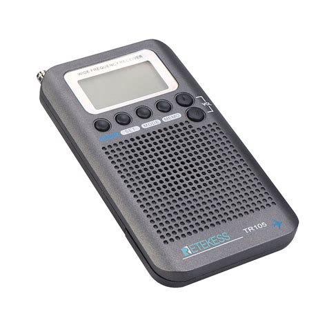 Retekess TR105 AM FM Shortwave Airband Pocket Radio with Sleep Timer