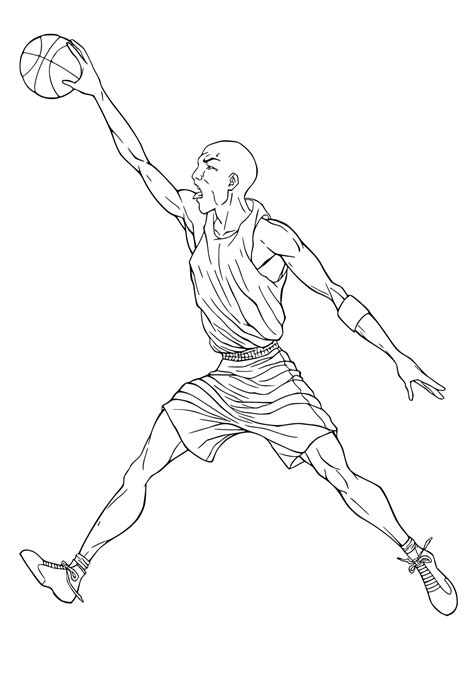 Free Printable NBA Coloring Page Michael Jordon Sports 60 OFF