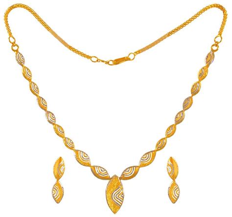 Karat Gold Necklace Set Stls Sets Necklace Light Sets