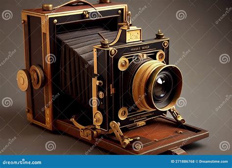 An Antique Photography Machine From The Vintage Era Capturing Stunning