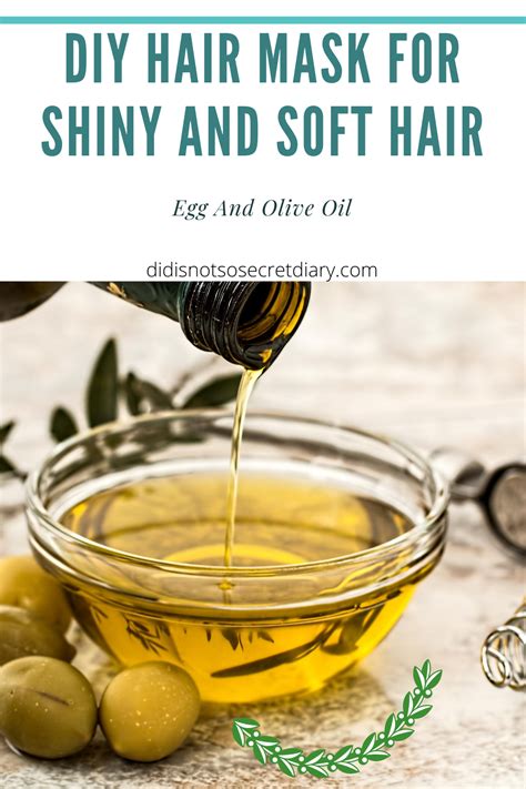 DIY Hair Mask For Shiny And Soft Hair Diy Hair Mask Hair Mask Soft Hair