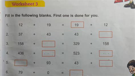 Dav Class 3 Unit 2 Worksheet 3 ।। Math Class 3 Chapter 2 Worksheet 3