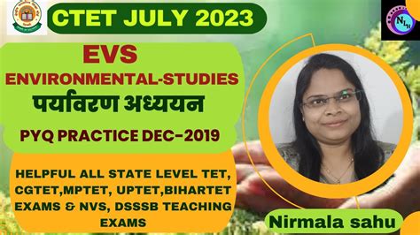 Ctet July 2023 Evs Environmental Studies पर्यावरण अध्ययन Pyq Practice