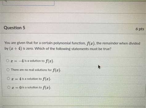 Solved Question Pts You Are Given That For A Certain Chegg