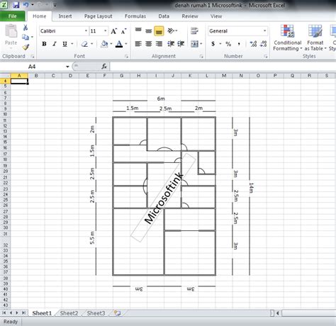 Cara Membuat Denah Ruang Ujian Dengan Excel Denah Ruangan The Best