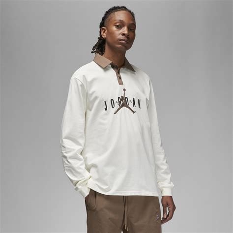 Nike Jordan Essentials Rugby Top In White, for Men | Lyst