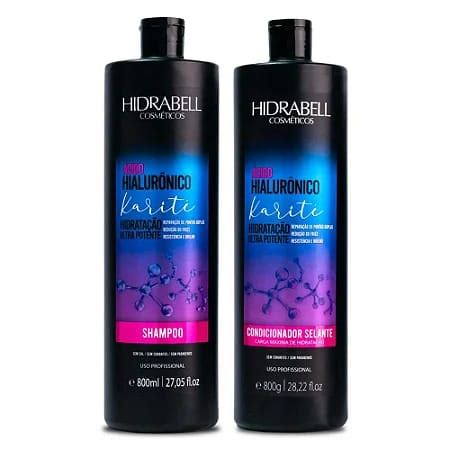 Kit Shampoo e Condicionador Hidrabell 800ml Ácido Hialurônico CAPILAR