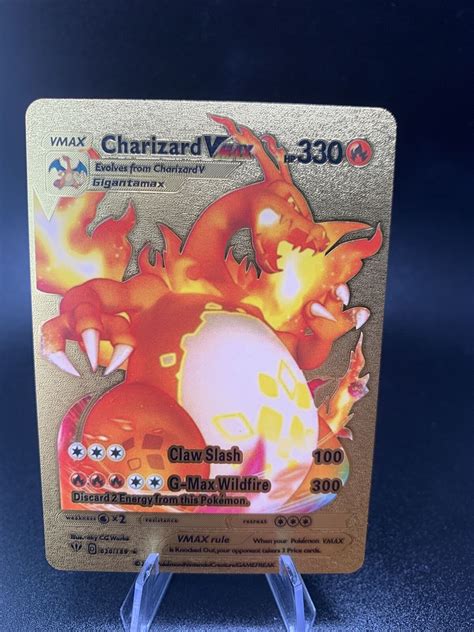 Mavin Charizard Vmax Gigantamax Gold Foil Fan Art