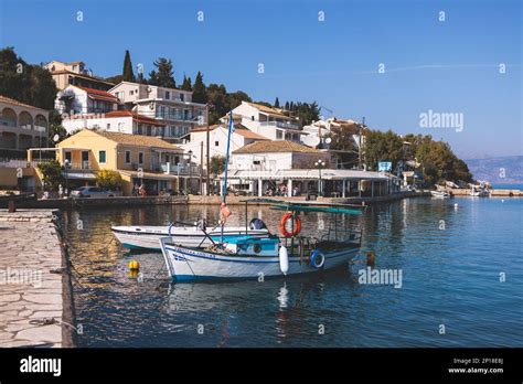 Vue A Rienne De Kassiopi Village Sur La C Te Nord Est De L Le De