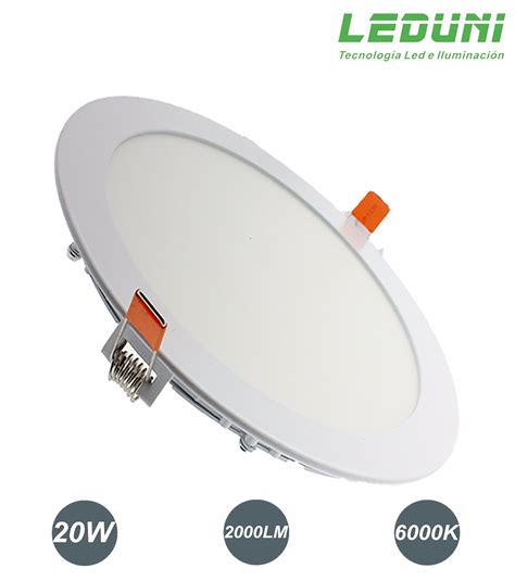 Leduni Round Led Recessed Panel Light W Circular Lm