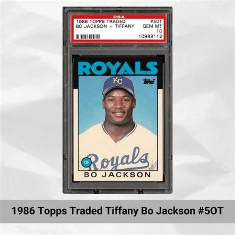 Most Valuable Bo Jackson Cards Topps Traded Tiffany T Bo