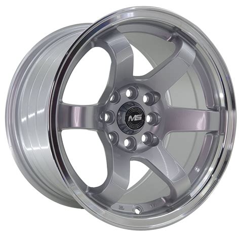 Jogo Rodas Euro Taluda Jdm TE37 Aro 15x8 4x114 Prata Brilhante