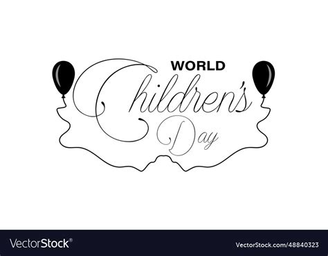 World childrens day Royalty Free Vector Image - VectorStock