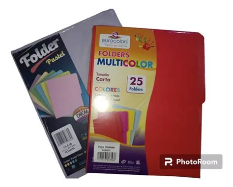 6 Paquetes De Folder Tamaño Carta Color A Elegir 1 200 en Naucalpan