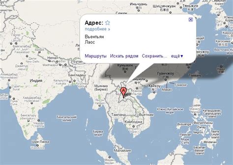 Лаос на карте мира — Инфокарт