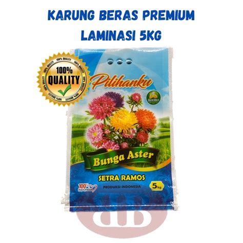 Jual KARUNG BERAS LAMINASI CAP 5KG 30pcs Shopee Indonesia