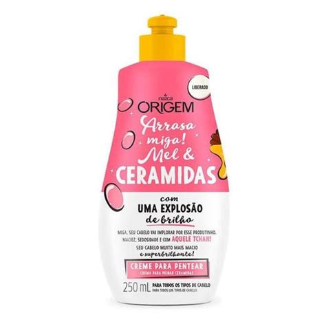 Origem Arrasa Miga Mel E Ceramidas Creme De Pentear Ml Nazca