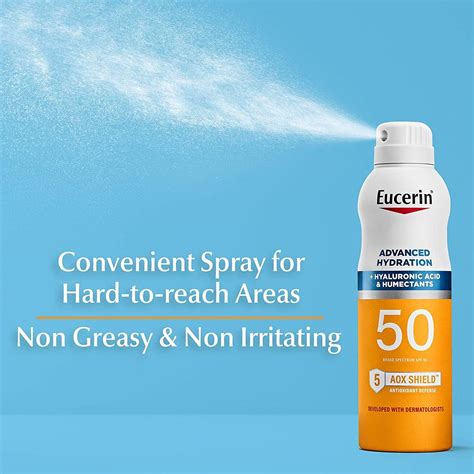 Eucerin Advanced Hydration Spf Sunscreen Spray Lightweight