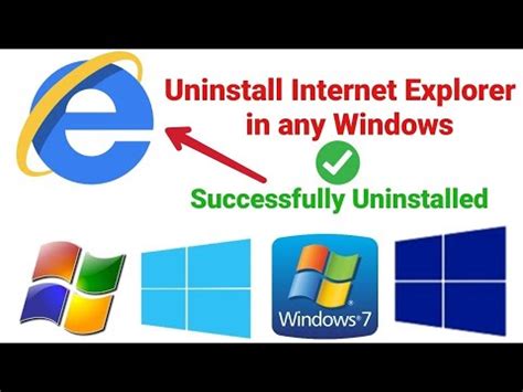 How To Completely Remove Internet Explorer From Windows YouTube